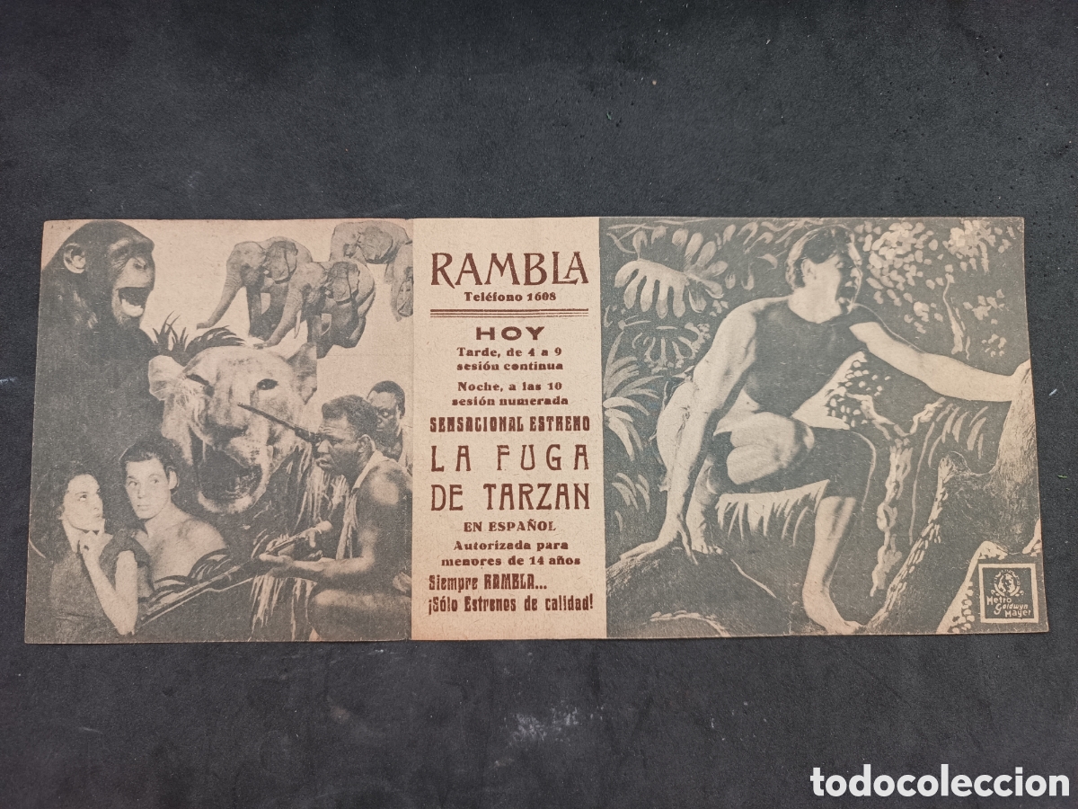 Cine: Programa la fuga de tarzan, MGM - Foto 2