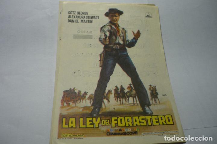 Cine: programa la ley del forastero .-publicidad - Foto 1