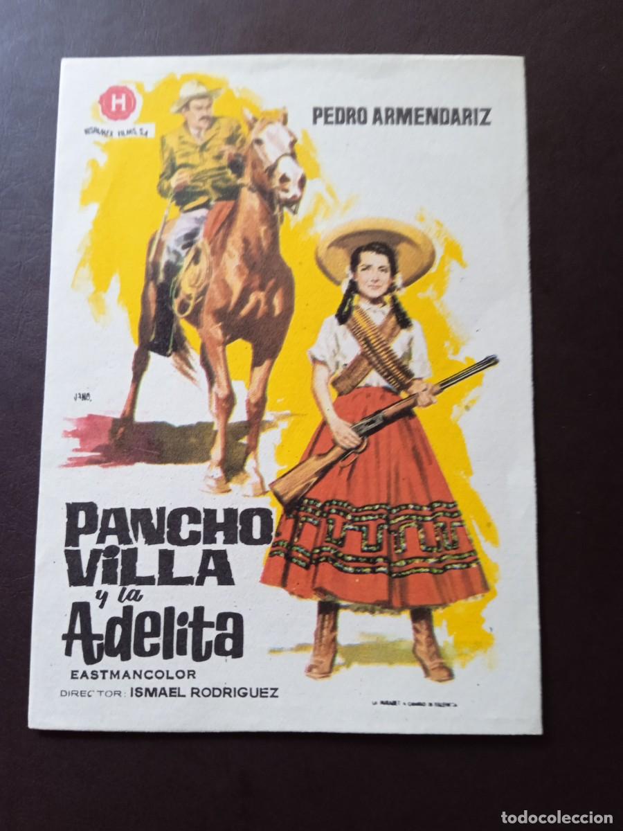 Folhetos de m&atilde;o de filmes antigos de cinema: Pancho Villa y la Adelita