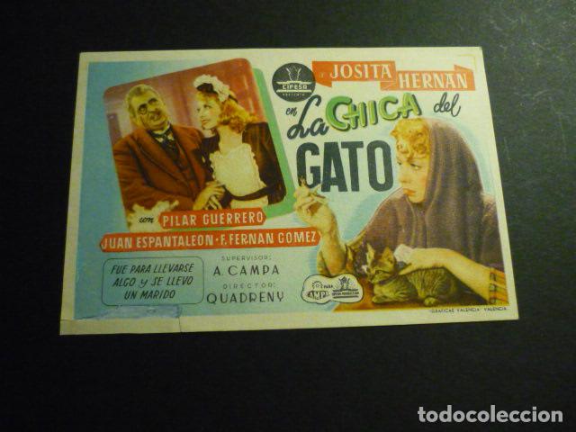Cine: LA CHICA DEL GATO PROGRAMA DE MANO SIN PUBLICIDAD - Foto 1
