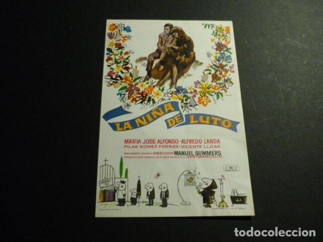 Cine: LA NI&Ntilde;A DE LUTO PROGRAMA DE MANO SIN PUBLICIDAD - Foto 1