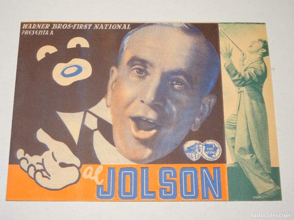 Cine: PROGRAMA DE CINE - EL CHICO CANTOR AL JOLSON, WARNER BROS, BUEN ESTADO - Foto 1