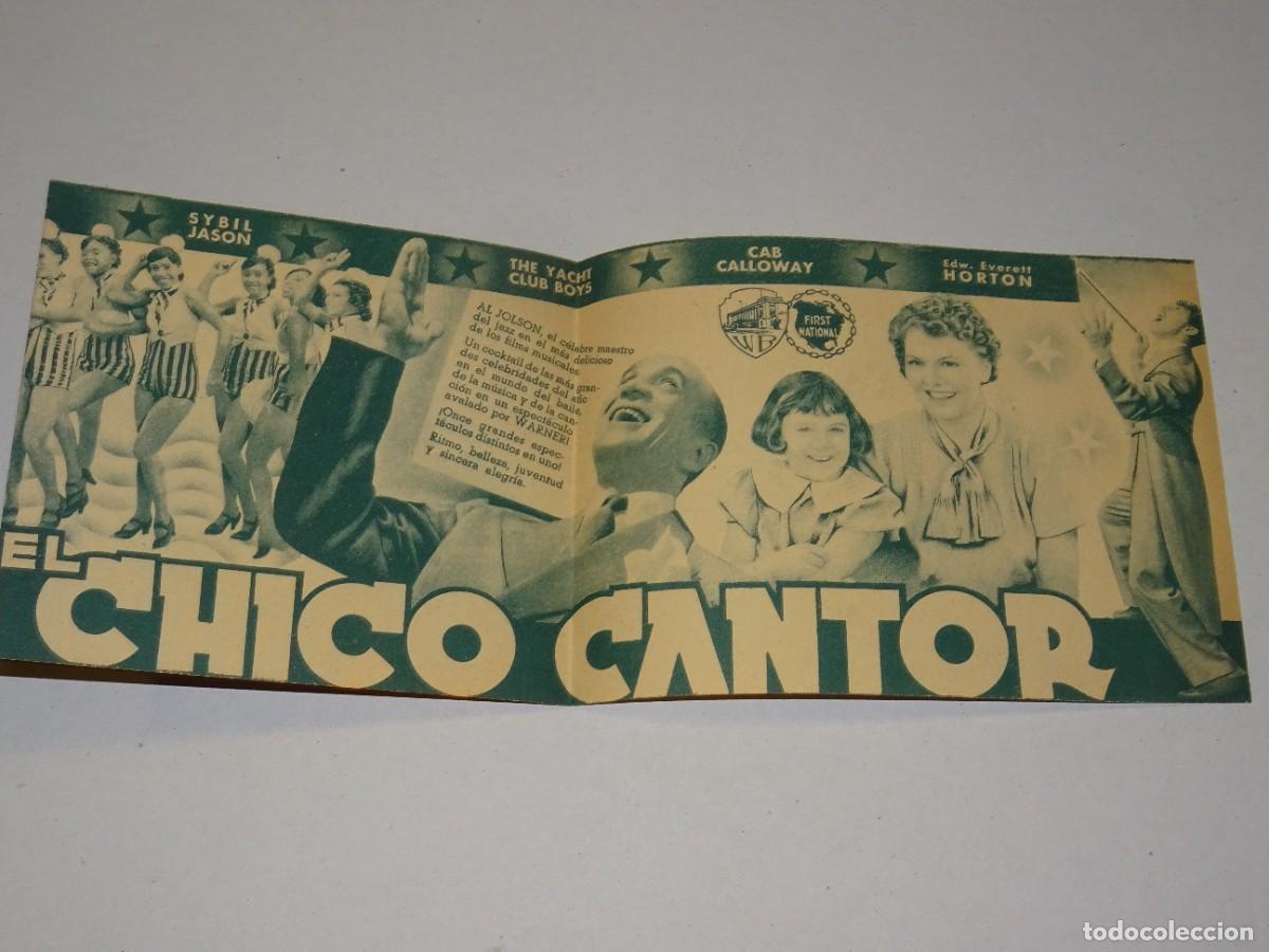 Cine: PROGRAMA DE CINE - EL CHICO CANTOR AL JOLSON, WARNER BROS, BUEN ESTADO - Foto 2