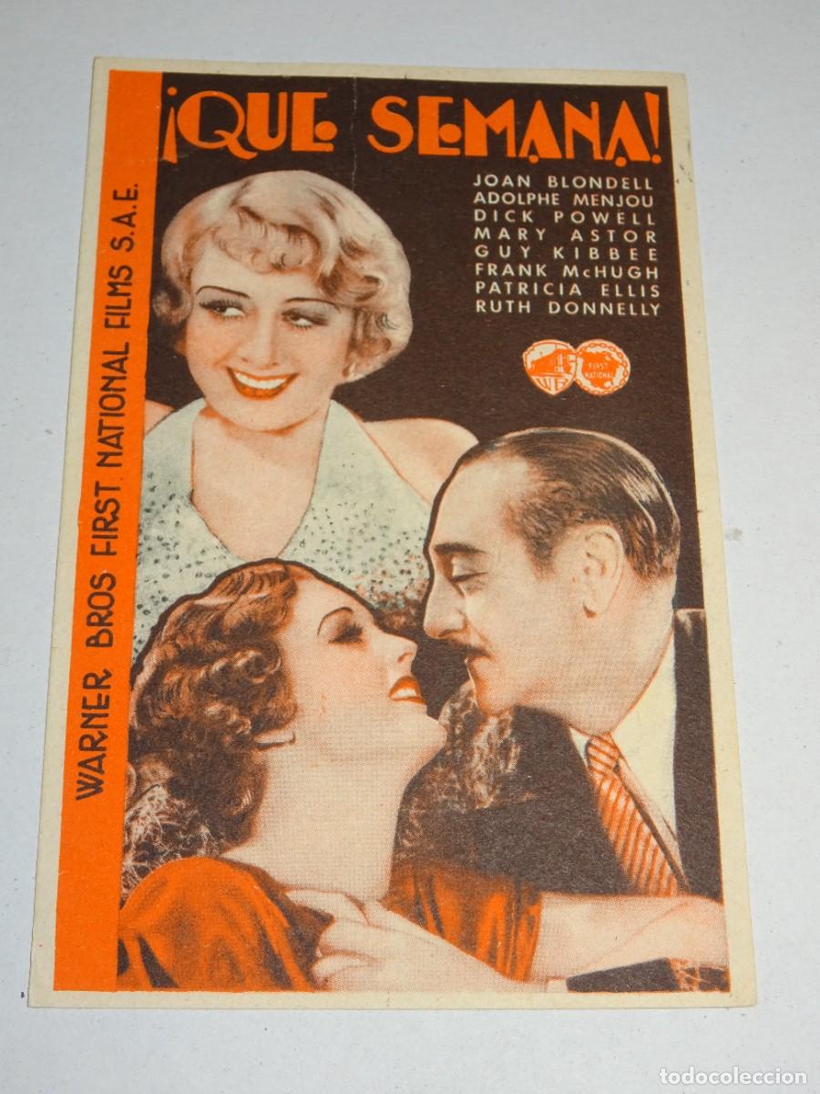 Cine: PROGRAMA DE CINE - &iexcl;QUE SEMANA! DICK POWELL, WARNER BROS, BUEN ESTADO - Foto 1
