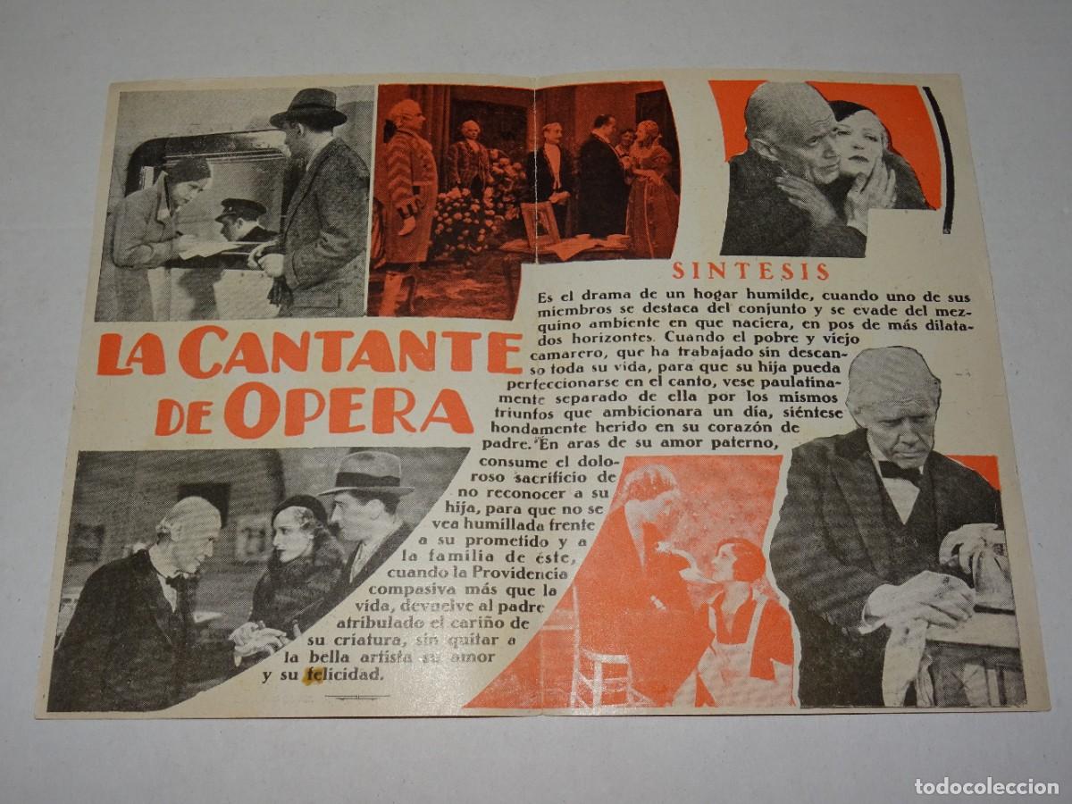 Cine: PROGRAMA DE CINE - LA CANTANTE DE OPERA - A&Ntilde;O 1941, BUEN ESTADO - Foto 2