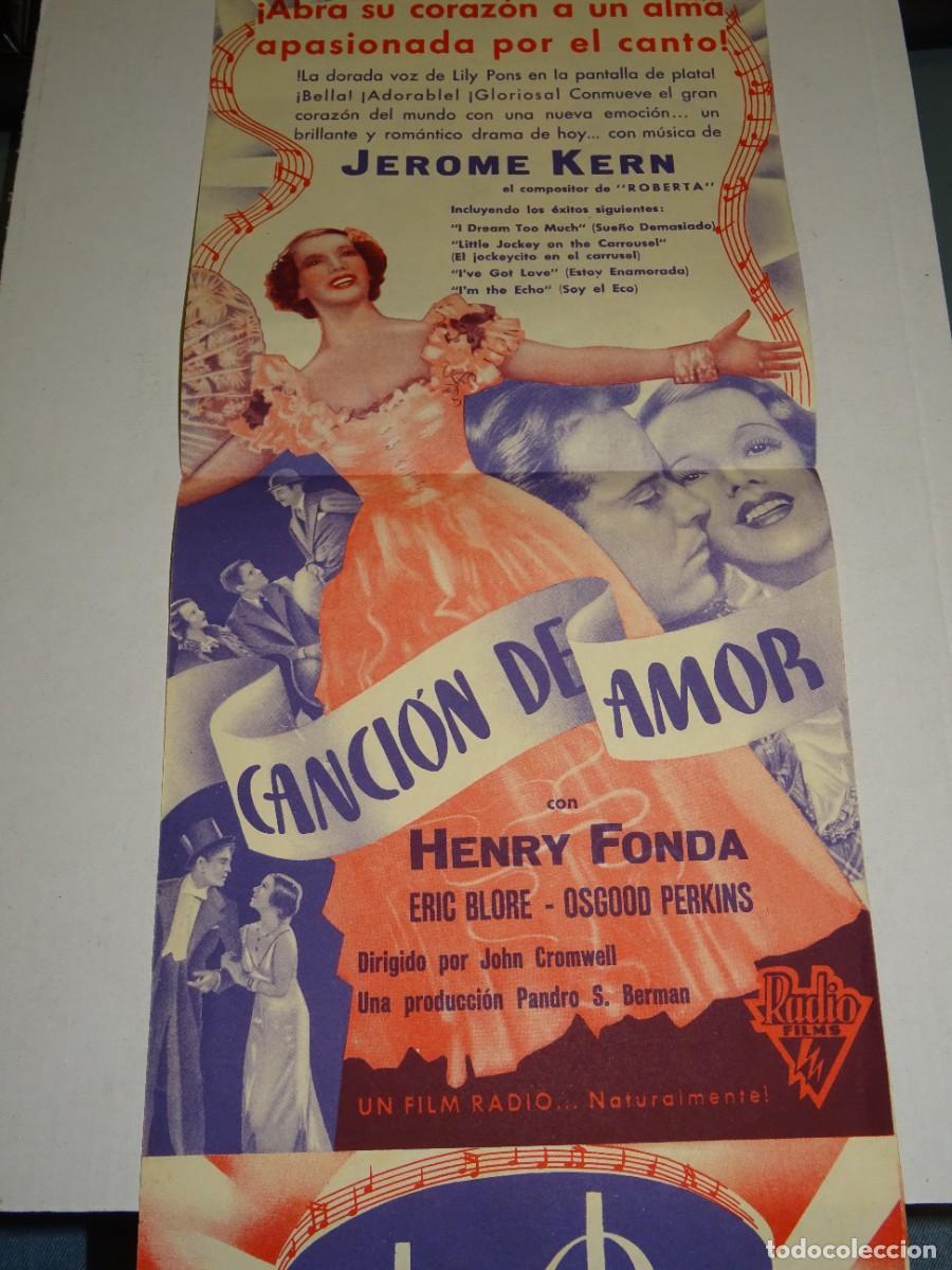 Cine: PROGRAMA DE CINE - LILY PONS, JEROME KERN, BUEN ESTADO - Foto 2