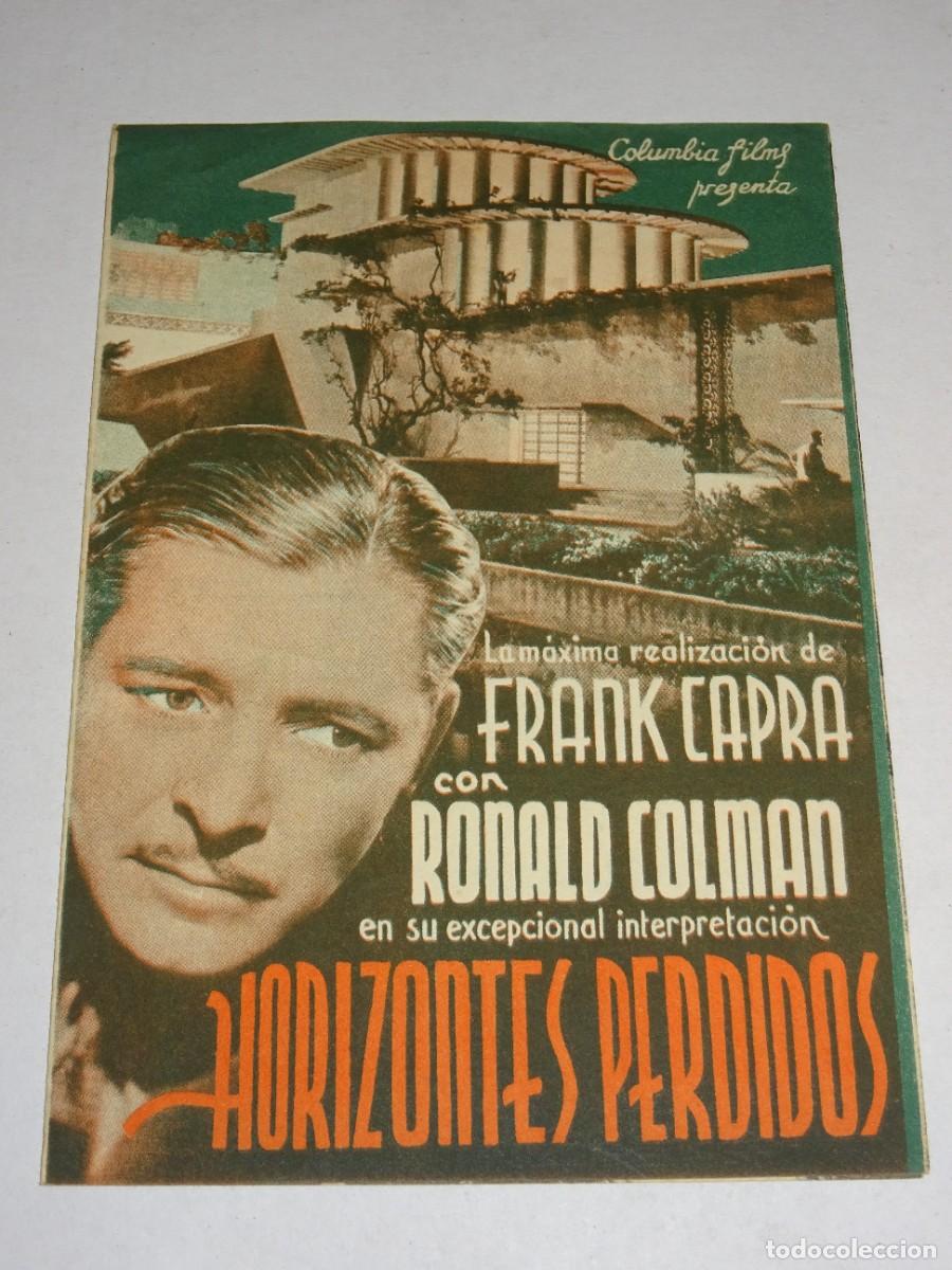 Cine: PROGRAMA DE CINE - HORIZONTES PERDIDOS - FRANK CAPRA - BUEN ESTADO - Foto 1