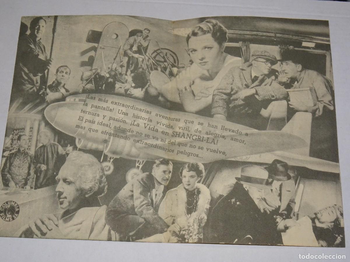 Cine: PROGRAMA DE CINE - HORIZONTES PERDIDOS - FRANK CAPRA - BUEN ESTADO - Foto 2