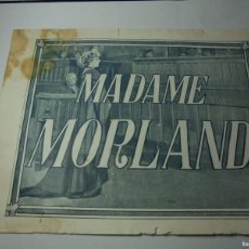 Cine: MAGNIFICO ANTIGUO PROGRAMA DE CINE MADAME MORLAND DEL 1924. Lote 400054044