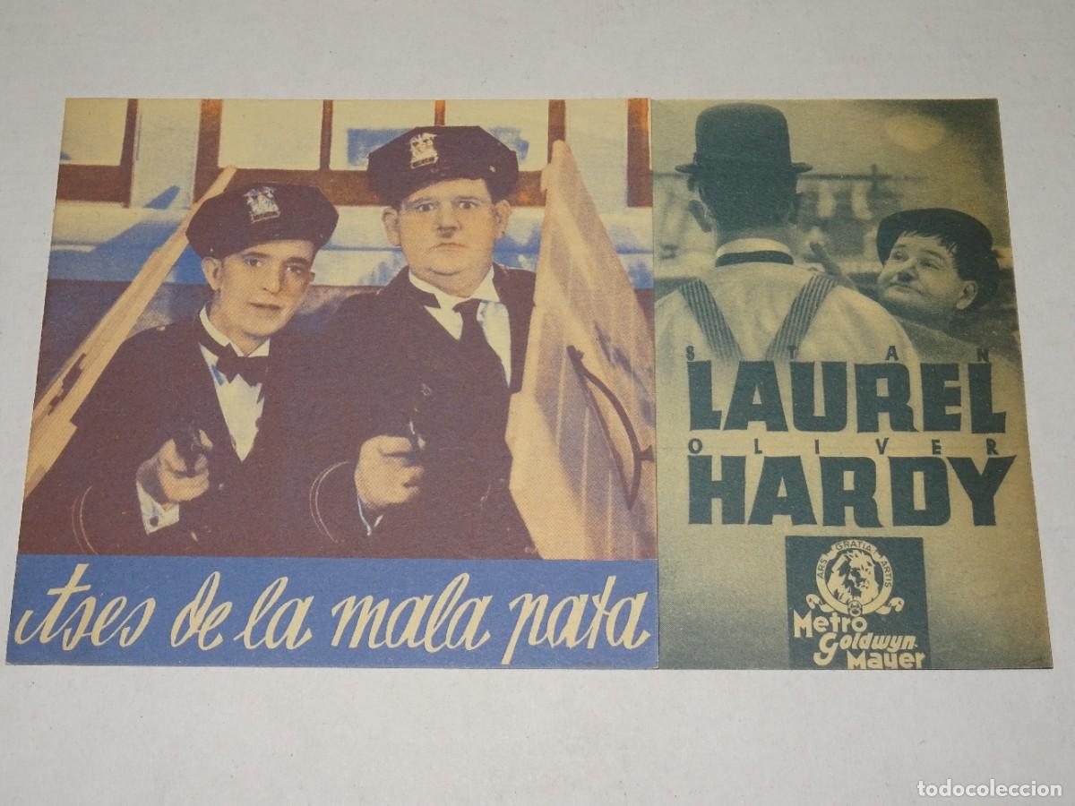 Cine: PROGRAMA DE CINE - ASES DE LA MALA PATA - LAUREL Y HARDY, BUEN ESTADO - Foto 1