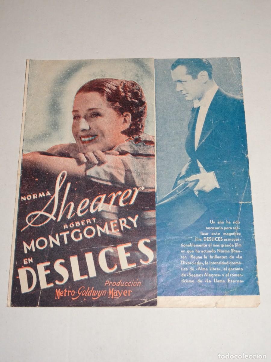 Cine: PROGRAMA DE CINE - NORMA SHEARER EN DESLICES - SE&Ntilde;ALES DE USO - Foto 1