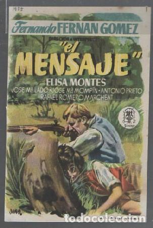 Cine: PROGRAMA DE CINE. EL MENSAJE PC-6713 - Foto 1