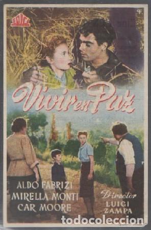 Cine: PROGRAMA DE CINE. VIVIR EN PAZ PC-6719 - Foto 1