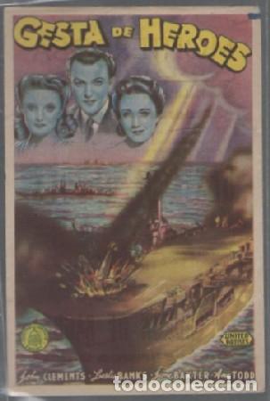 Cine: PROGRAMA DE CINE. GESTA DE HEROES PC-6724 - Foto 1