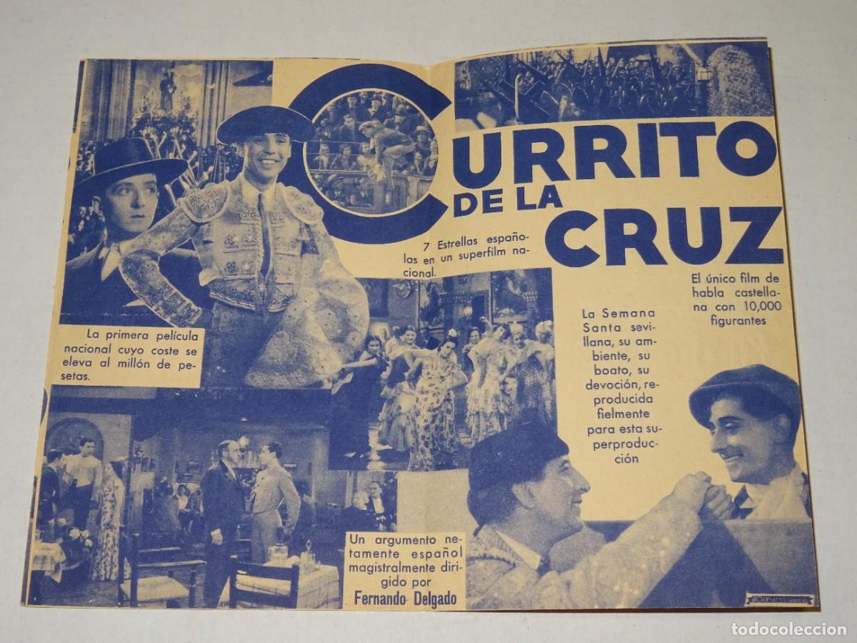 Cine: PROGRAMA DE CINE - CURRITO DE LA CRUZ - HERRERA ORIA - BUEN ESTADO - Foto 2