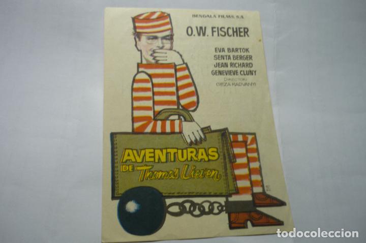 Cinema: programa aventuras de thomas lieven,. o.w.fisher publicidad