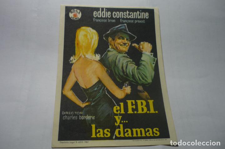 Cine: programa f.b.i. y..las damas eddie constantine.-publicidad - Foto 1