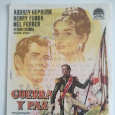 Cine: GUERRA Y PAZ - SIMPLE CON PUBLICIDAD TEATRO PRINCIPAL LA PUEBLA MALLORCA
