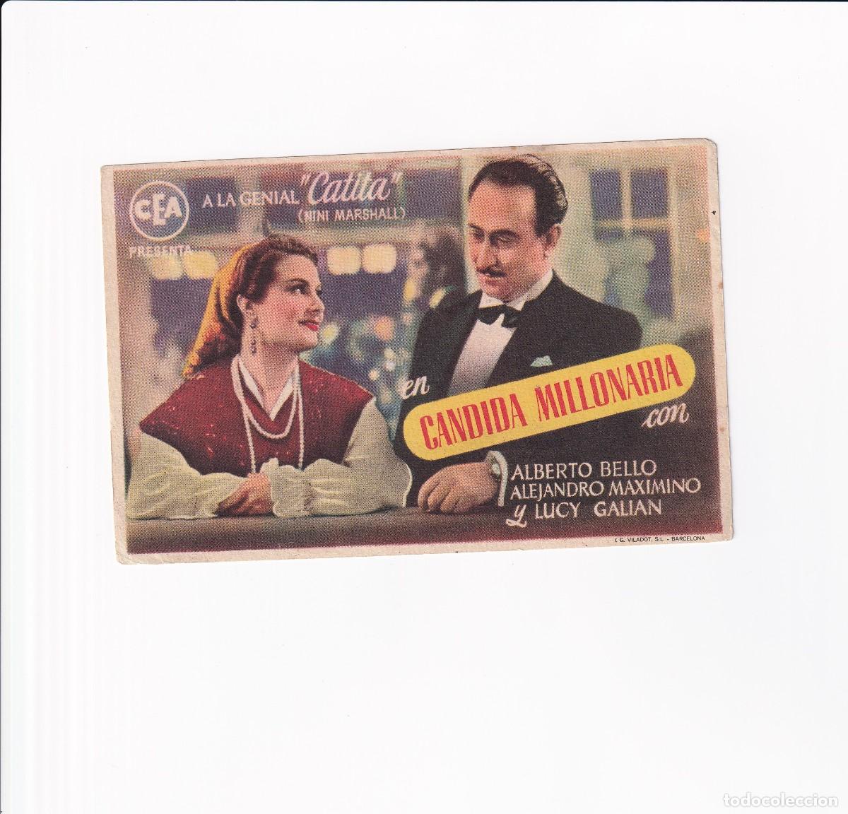 Cine: CANDIDA MILLONARIA .- &rdquo;CATITA&rdquo; - Foto 1