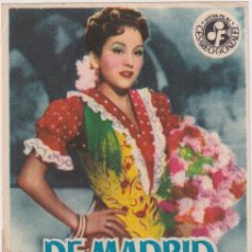 Cine: DE MADRID AL CIELO. SENCILLO DE SUEVIA FILMS. CINEMA GOYA, 1952. Lote 400903749