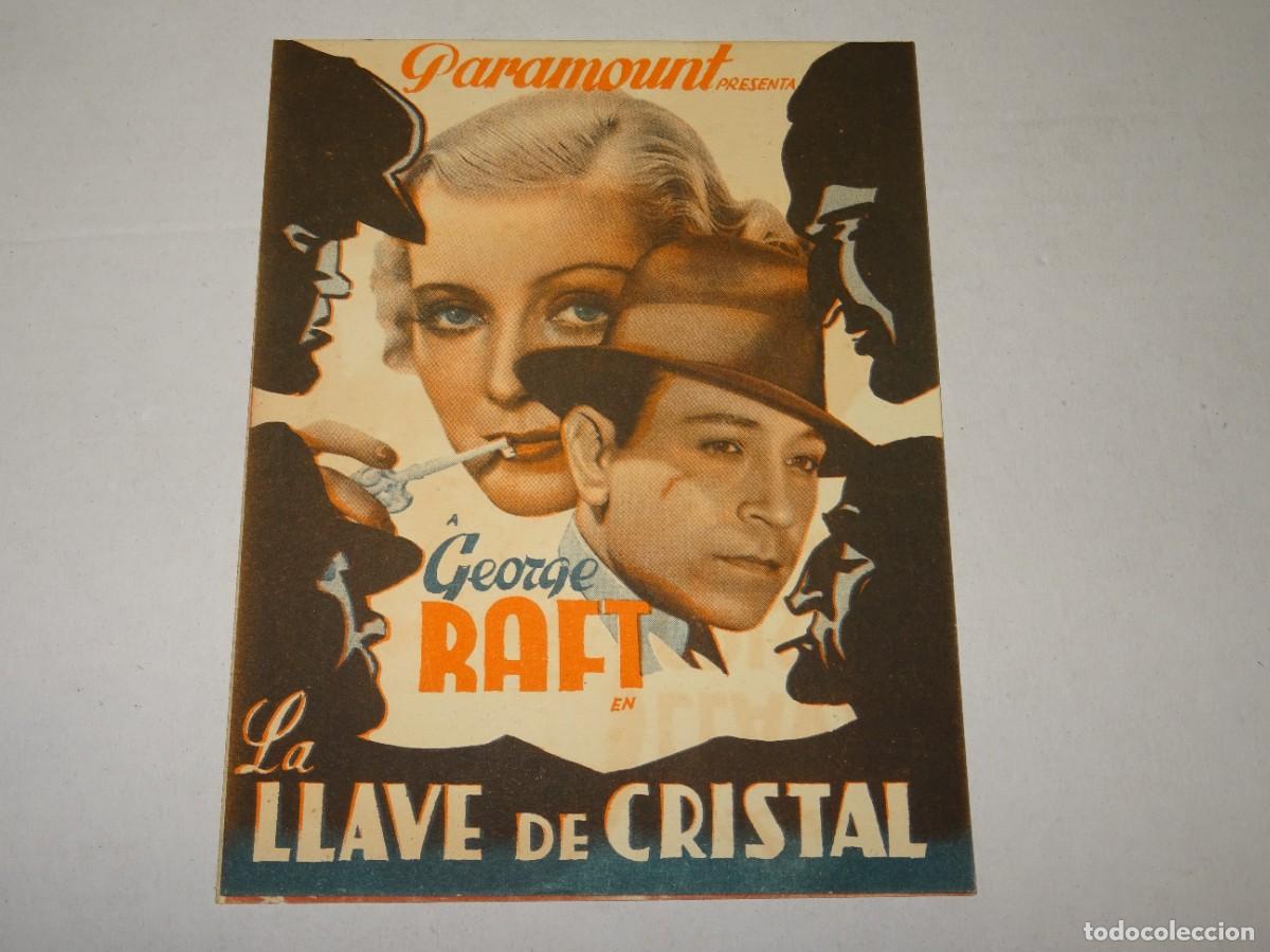Cine: PROGRAMA DE CINE - LA LLAVE DE CRISTAL - GEORGE RAFT - BUEN ESTADO - Foto 1