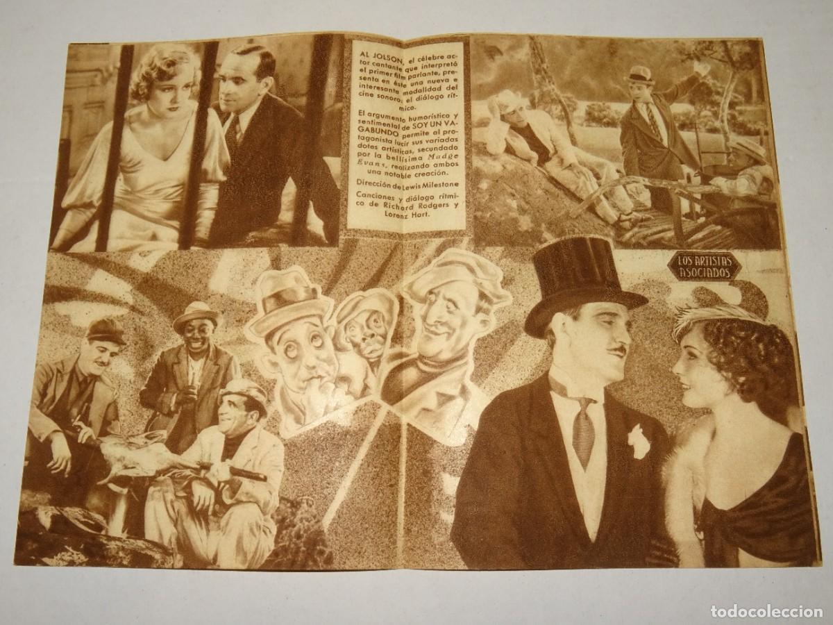 Cine: PROGRAMA DE CINE - SOY UN VAGABUNDO - AL JOLSON - BUEN ESTADO - Foto 2