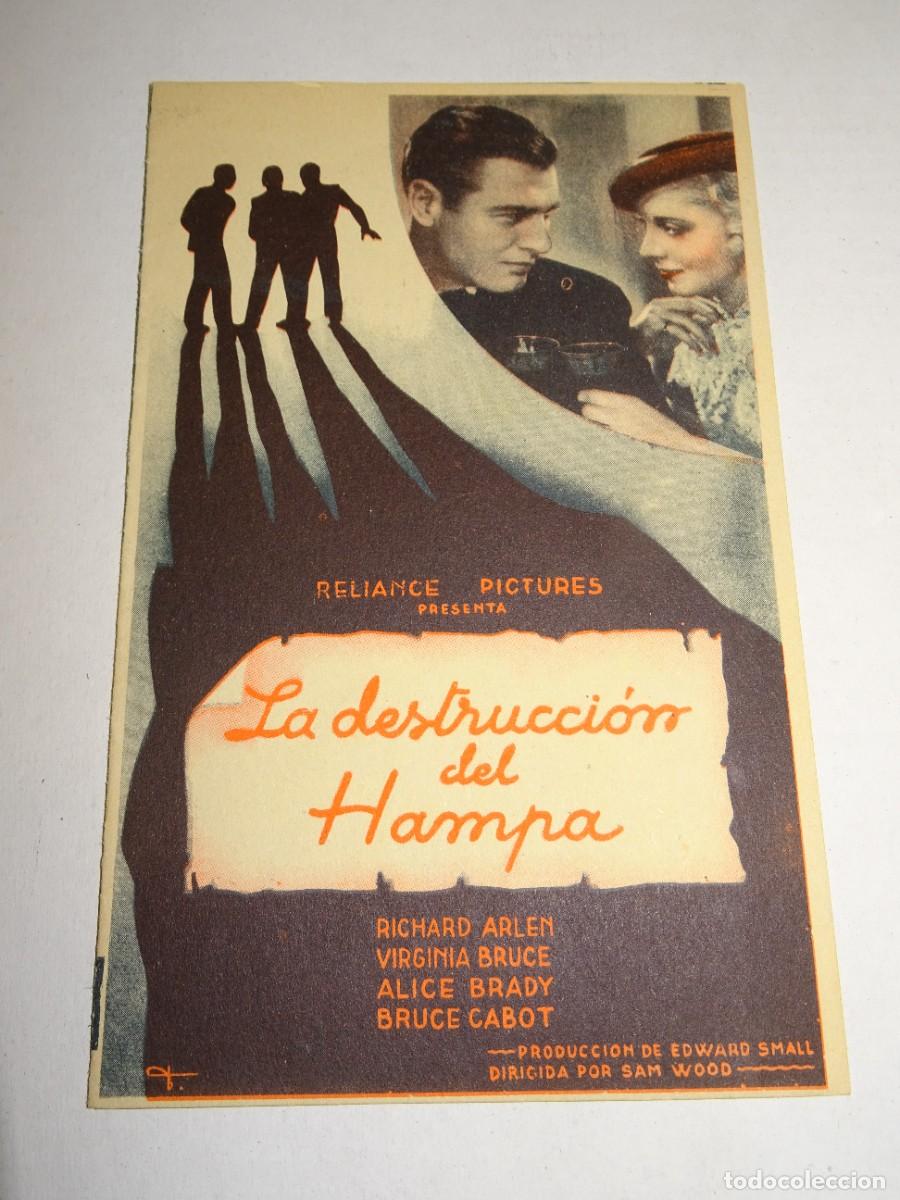 Cine: PROGRAMA DE CINE - LA DESTRUCCI&Oacute;N DEL HAMPA - BUEN ESTADO - Foto 1