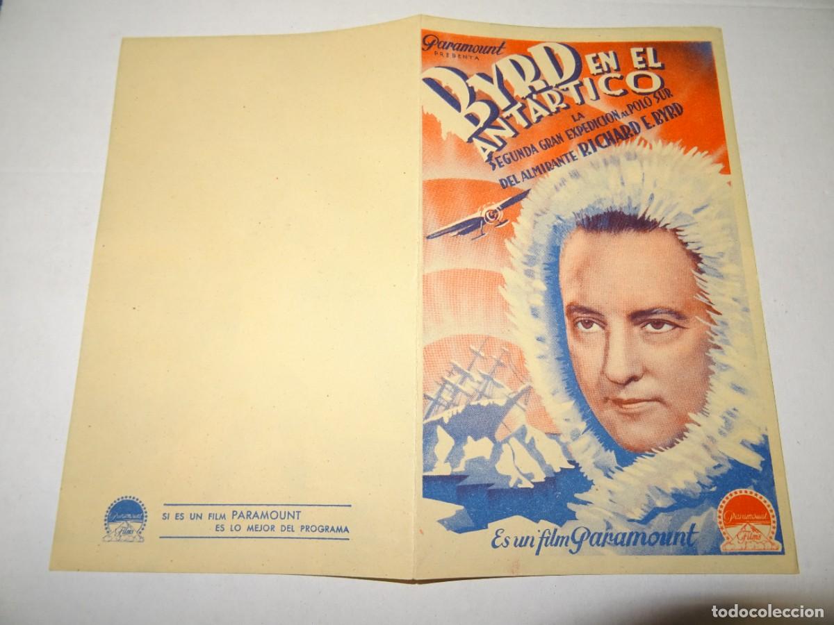 Cine: PROGRAMA DE CINE - BYRD EN EL ANTARTICO, RICHARD E BYRD - BUEN ESTADO - Foto 1