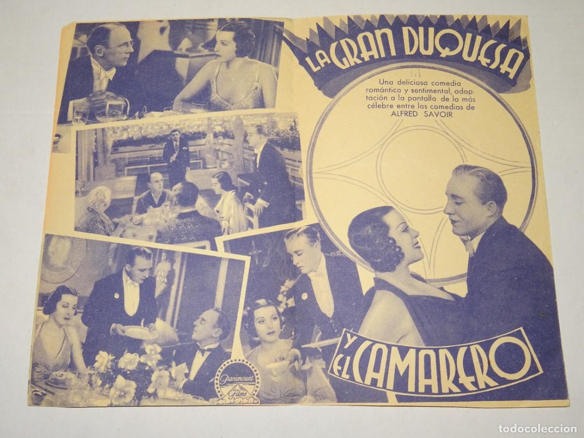 Cine: PROGRAMA DE CINE - LA GRAN DUQUESA Y EL CAMARERO - BUEN ESTADO - Foto 2