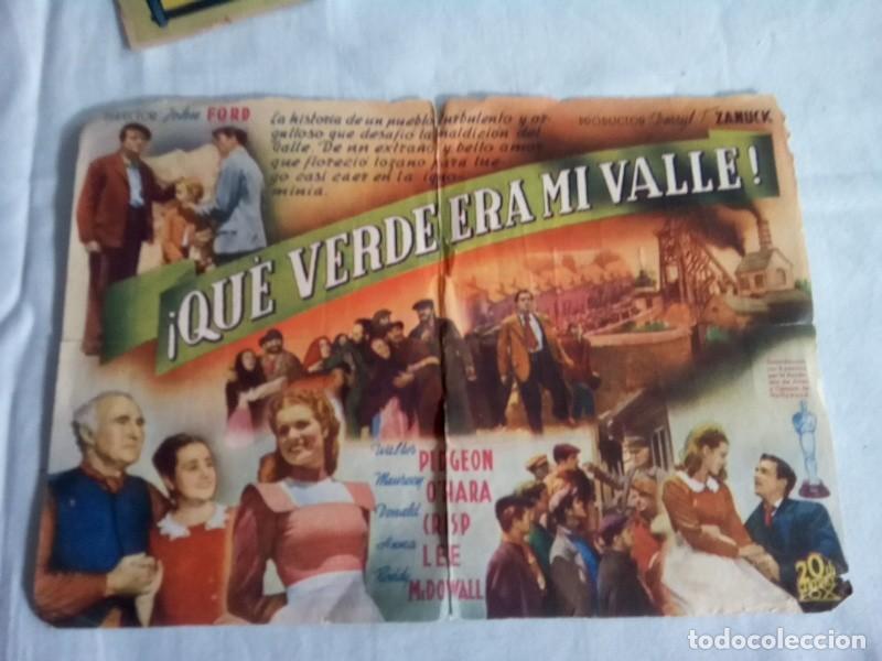 Cine: DOS PROGRAMAS DE MANO DE CINE , UNO DE ELLOS DOBLE , VER - Foto 2