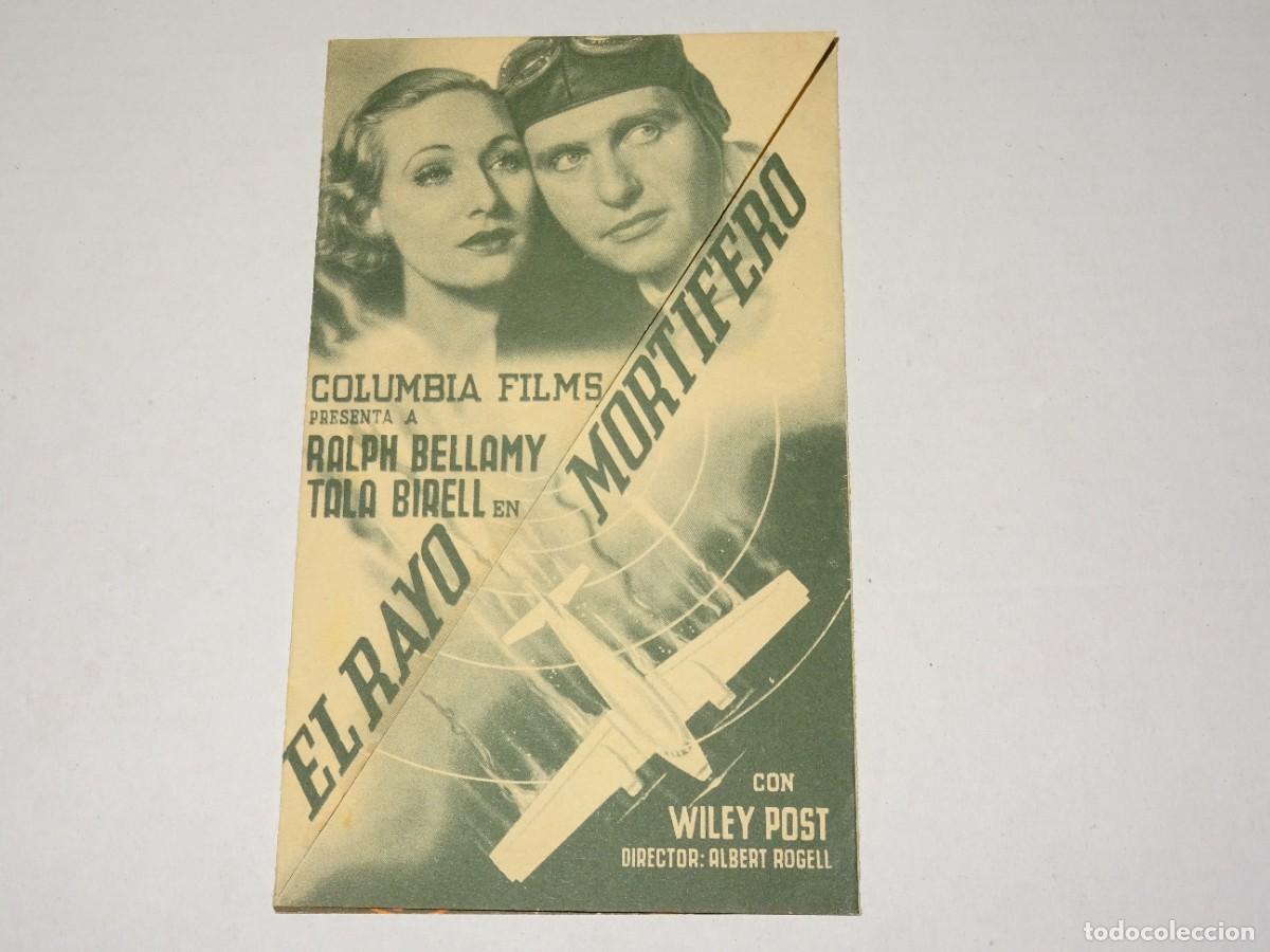 Cine: PROGRAMA DE CINE - EL RAYO MORTIFERO - RALPH BELLAMY - BUEN ESTADO - Foto 1