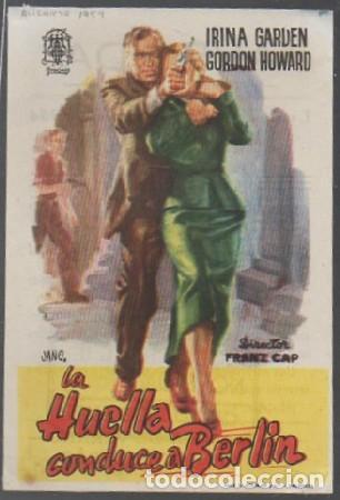 Cine: PROGRAMA DE CINE. LA HUELLA CONDUCE A BERL&Iacute;N PC-6734