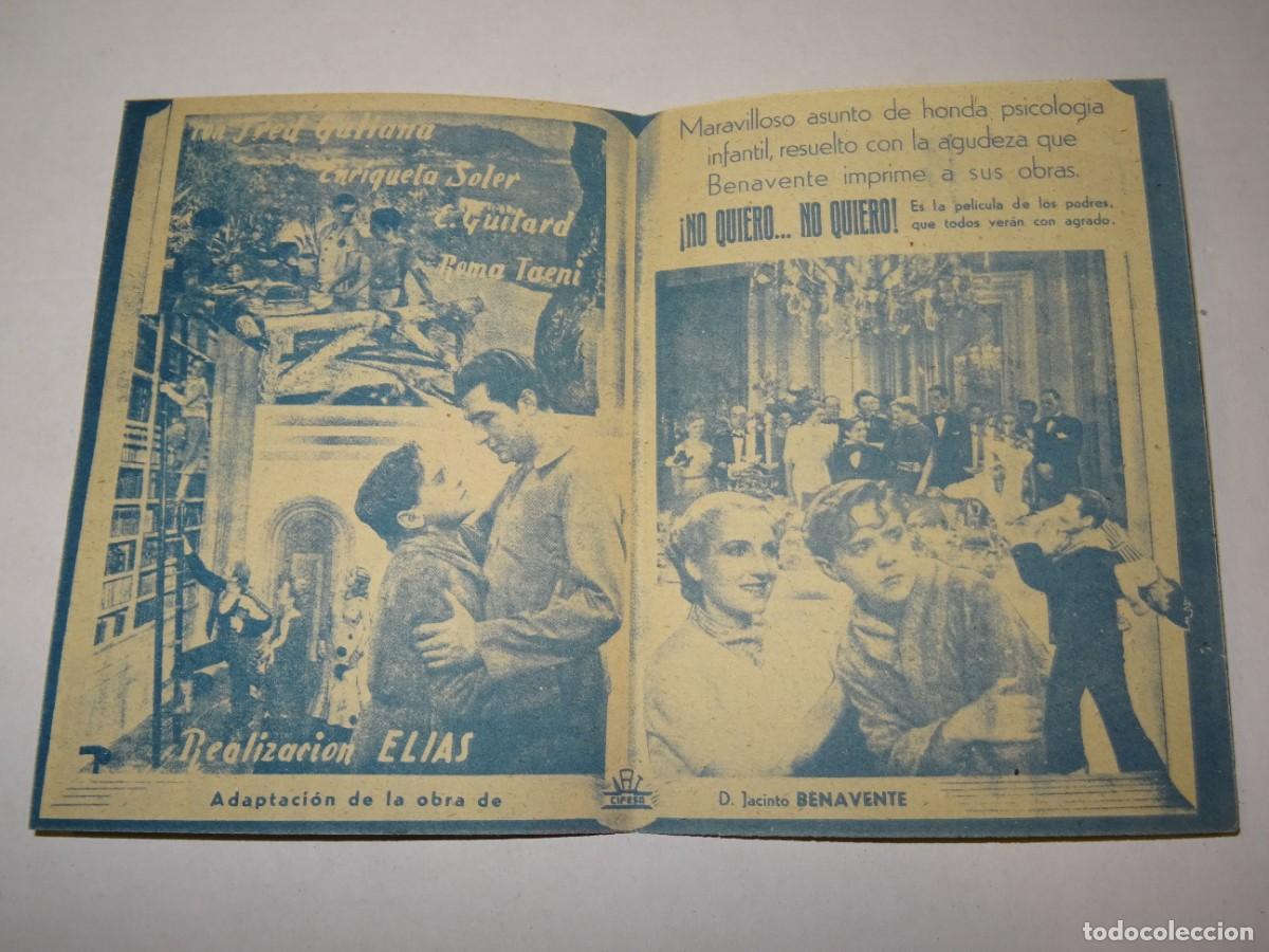 Cine: PROGRAMA DE CINE - NO QUIERO... NO QUIERO! - BUEN ESTADO - Foto 2