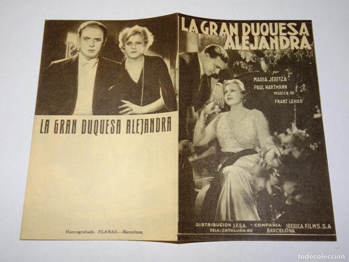 Cine: PROGRAMA DE CINE - LA GRAN DUQUESA ALEJANDRA - BUEN ESTADO - Foto 1