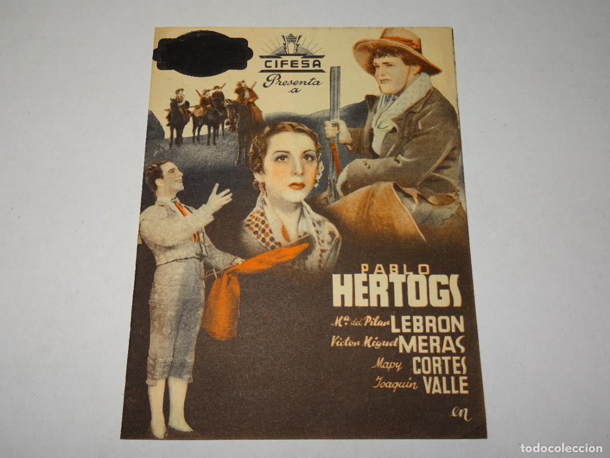 Cine: PROGRAMA DE CINE - EL GATO MONT&Eacute;S - PABLO HERTOGS - BUEN ESTADO - Foto 1