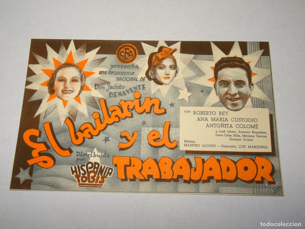 Cine: PROGRAMA DE CINE - EL BAILAR&Iacute;N Y EL TRABAJADOR - BUEN ESTADO - Foto 1