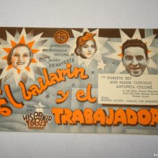 Cine: PROGRAMA DE CINE - EL BAILARÍN Y EL TRABAJADOR - BUEN ESTADO. Lote 401459934
