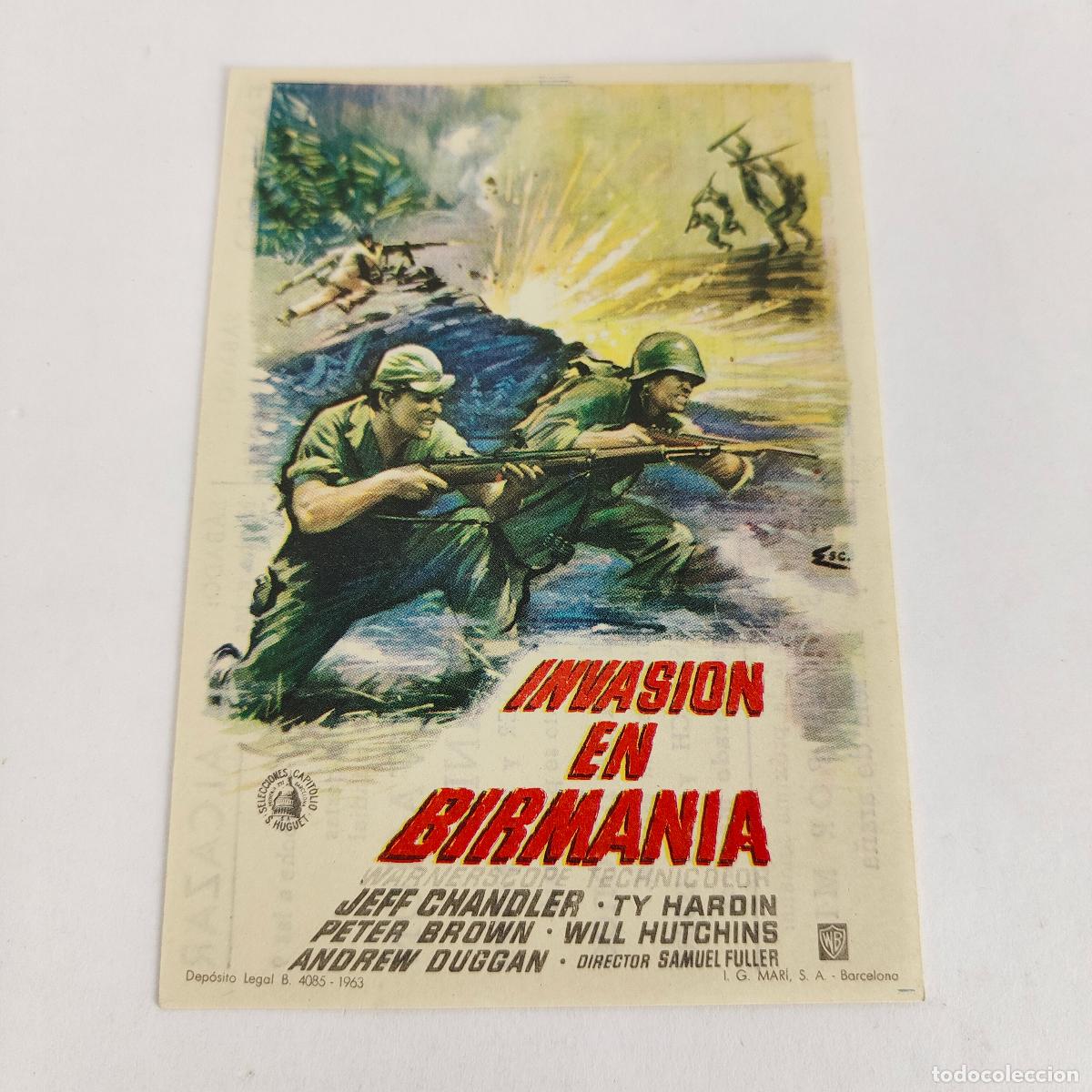 Foglietti di film di film antichi di cinema: INVASION EN BIRMANIA - CON PUBLICIDAD FANTASIO ALCAZAR