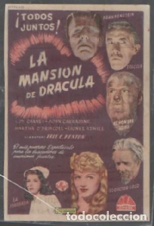 Cine: PROGRAMA DE CINE. LA MANSI&Oacute;N DE DR&Aacute;CULA PC-6788 - Foto 1