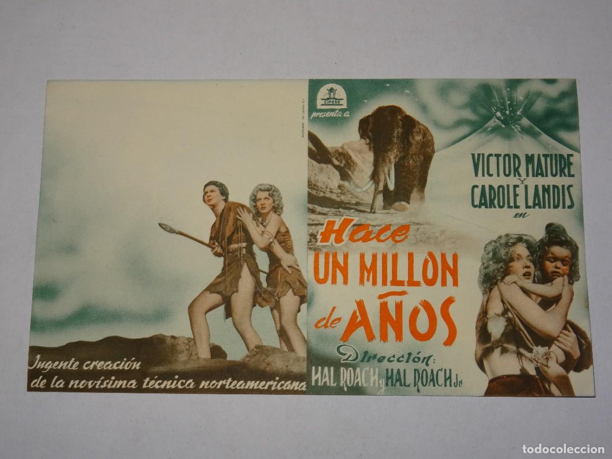Cine: PROGRAMA DE CINE - HACE UN MILL&Oacute;N DE A&Ntilde;OS - BUEN ESTADO - Foto 1