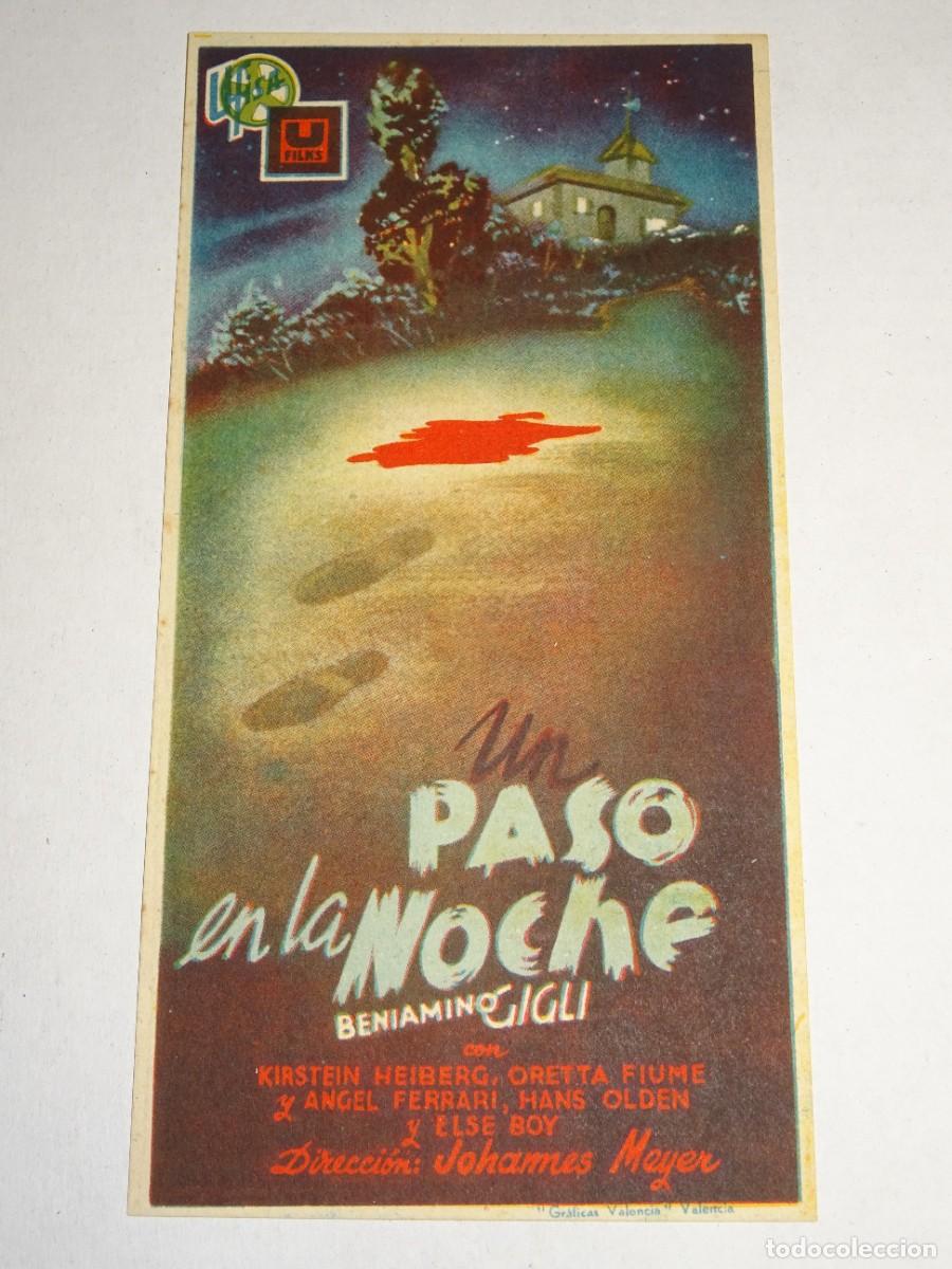 Cine: PROGRAMA DE CINE - UN PASO EN LA NOCHE - BUEN ESTADO - Foto 1