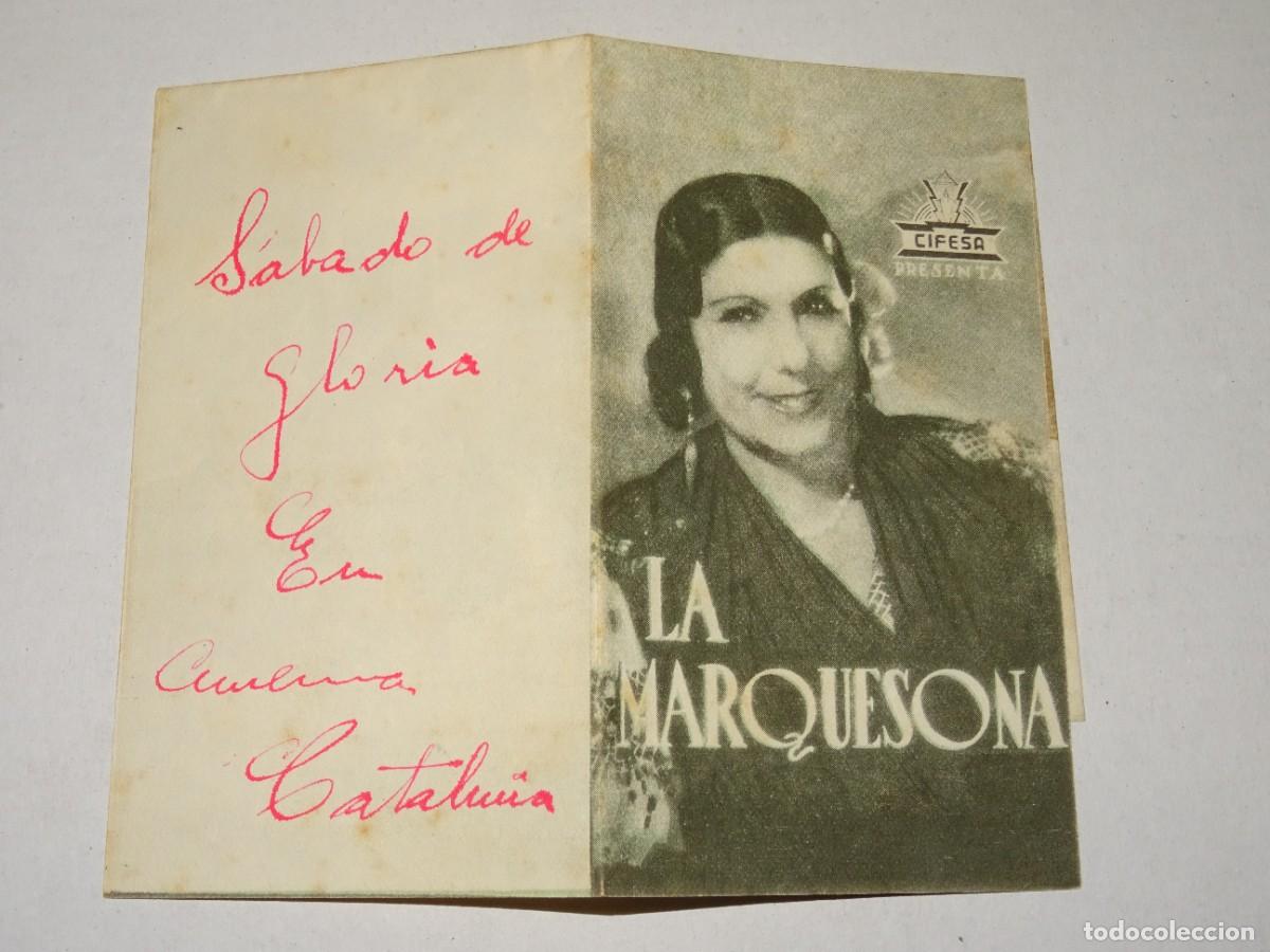 Cine: PROGRAMA DE CINE - LA MARQUESONA - BUEN ESTADO - Foto 1
