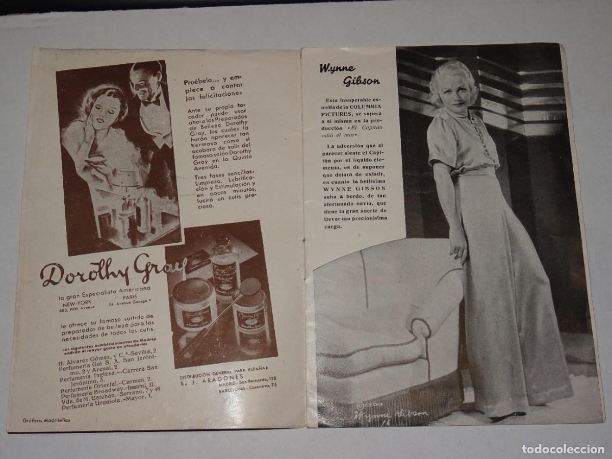 Cine: PROGRAMA DE CINE - PROGRAMA TEMPORADA 1933 - CINE CAPITOL, ILUSTRADO - BUEN ESTADO - Foto 2