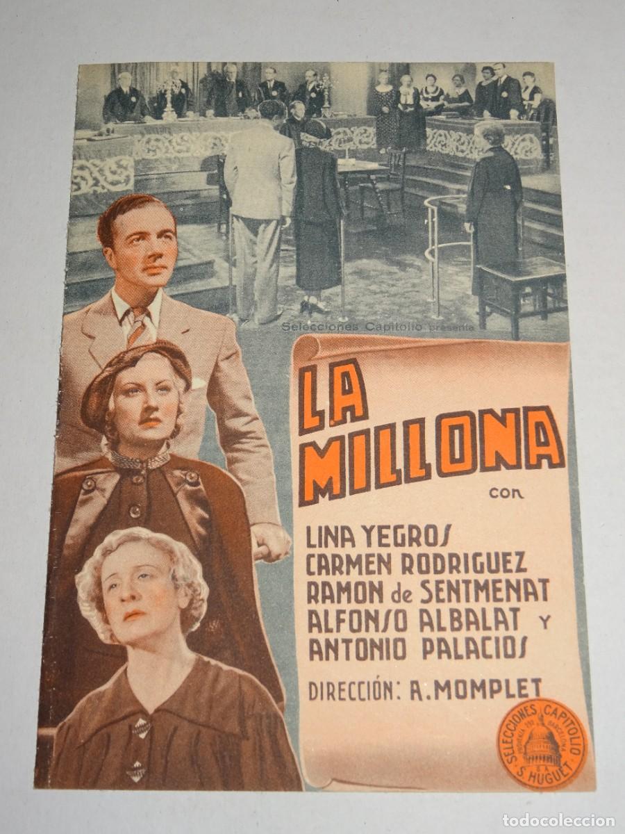 Cine: PROGRAMA DE CINE - LA MILLONA - BUEN ESTADO - Foto 1