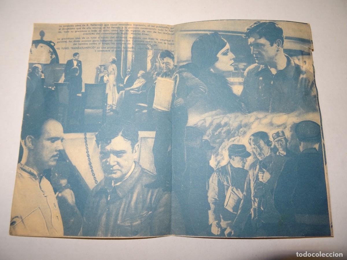 Cine: PROGRAMA DE CINE - EL T&Uacute;NEL TRANSATL&Aacute;NTICO - ODEON CINEMA - SE&Ntilde;ALES DE USO - Foto 2