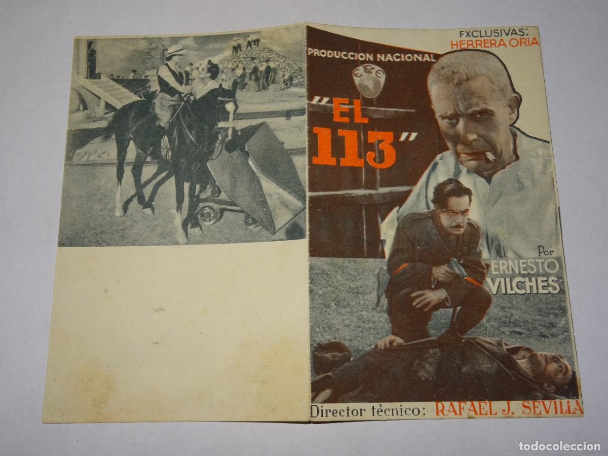 Cine: PROGRAMA DE CINE - EL 113 - HERRERA ORIA - SE&Ntilde;ALES DE USO - Foto 1