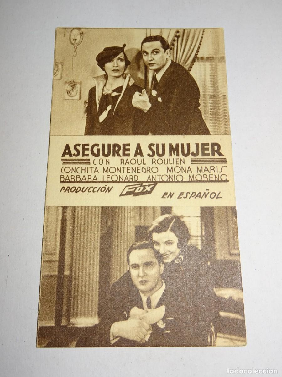 Cine: PROGRAMA DE CINE - ASEGURE A SU MUJER - SE&Ntilde;ALES DE USO - Foto 1