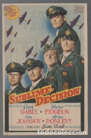 Cinema: PROGRAMA DE CINE. SUBLIME DECISI&Oacute;N PC-6798 ,2