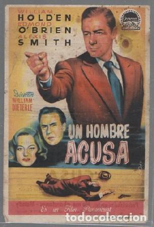 Cine: PROGRAMA DE CINE. UN HOMBRE ACUSA PC-6800 - Foto 1