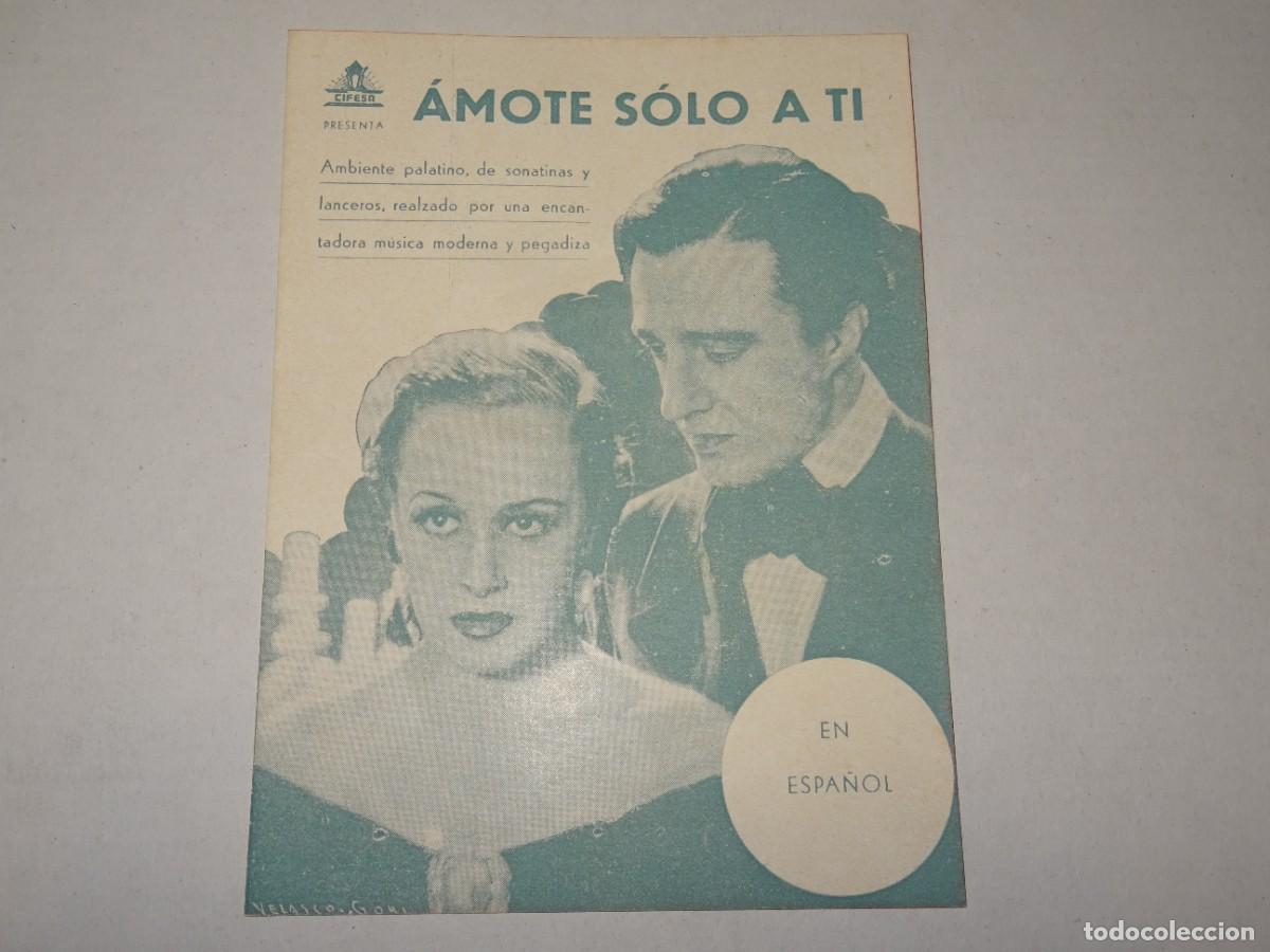 Cine: PROGRAMA DE CINE - &Aacute;MOTE S&Oacute;LO A TI - BUEN ESTADO - Foto 1